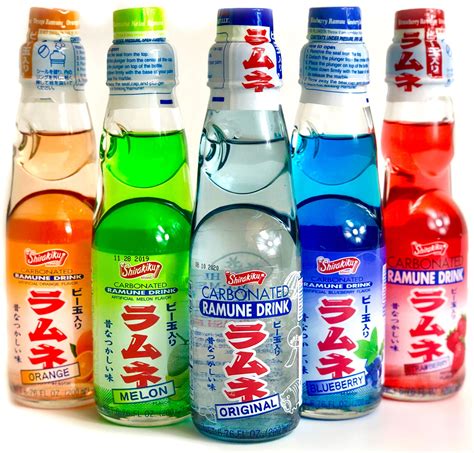 Buy Ramune Japanese Soda Variety Pack - Shirakiku Multiple Flavors ...