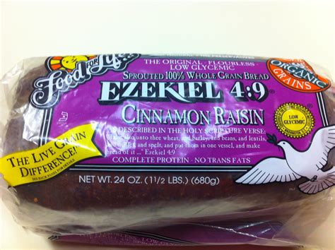Ezekiel Bread Cinnamon Raisin Glycemic Index at Gwen Green blog