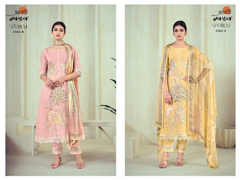 Jay Vijay Anando Forum 3182 Wholesale Pure Cotton With Lace Work Suits ...