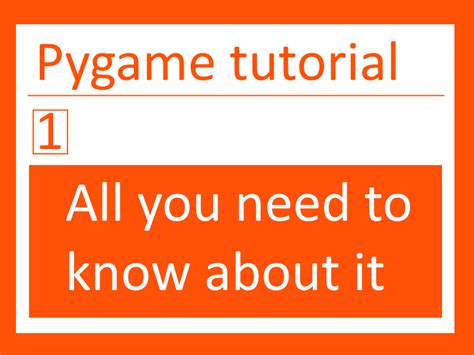 Image result for Advanced Pygame Tutorial