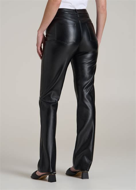 Faux Leather Straight Leg Pants for Tall Women | American Tall