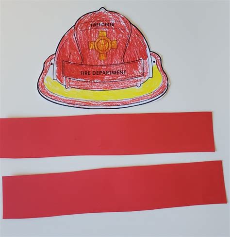 Fire Fighter Hat Craft for Kids