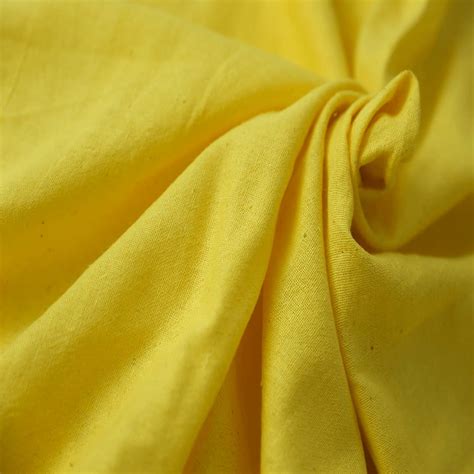 Yellow Pure Cotton Fabric | Handmade in India – Charkha Tales