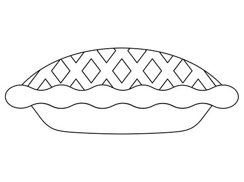 Pie coloring page - ColouringPages