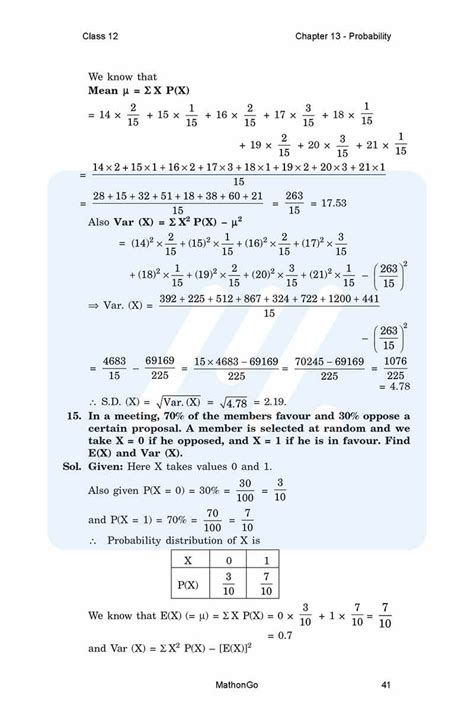 Image result for Maths Chapter 13 Class 12th Exercise 13.2