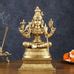 Buy Rajarajeshwari Lalita Devi, Kamakshi, Brass idol 12" - Budhshiv.com