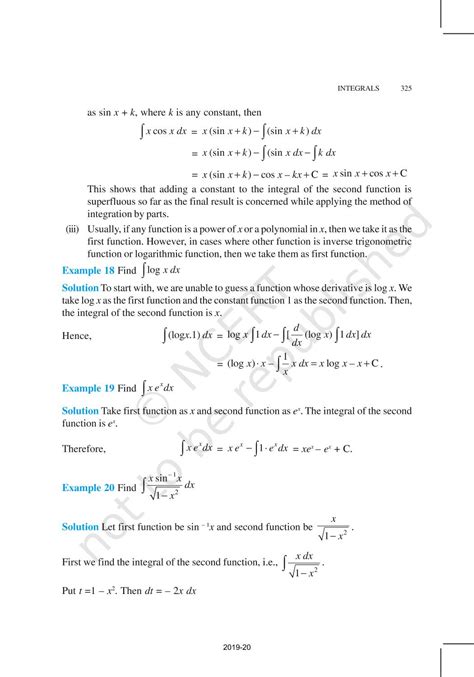 Image result for Latest Integrals Class 12 Methods