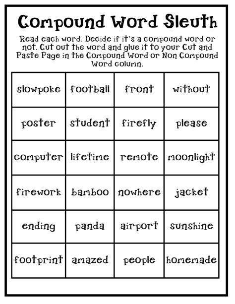 Image result for Compound Words Lesson