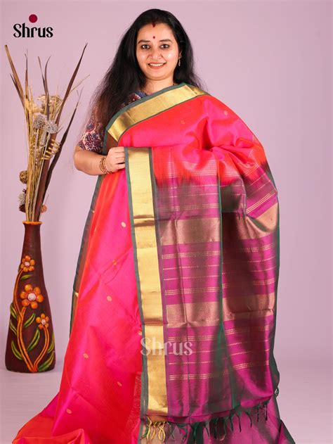 Buy Pink & Purple Silk Cotton Sarees |Cotton saree Online
