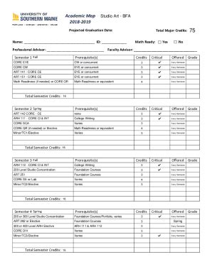 Fillable Online usm maine www.ric.edudocumentsrhode-map-art-bfa ...