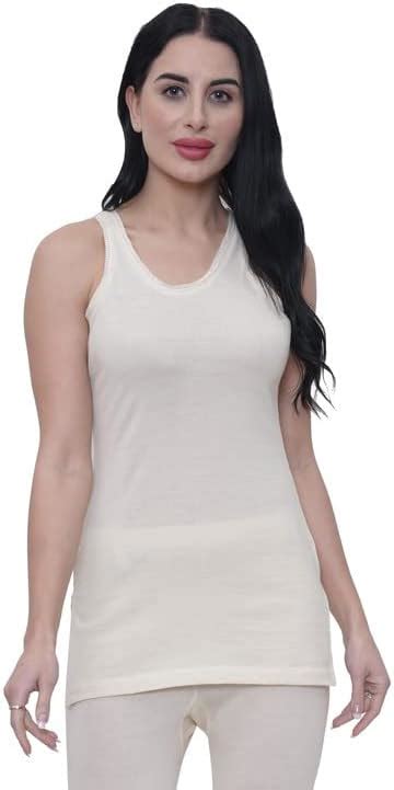 Buy VK THAPAR Women's Underwear Thermal Round Neck Sleeveless Top ...