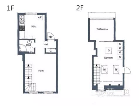 80平米小户型室内装潢设计平面图_装修123效果图