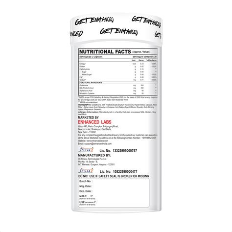 Glutathione + NAC – Enhanced Labs India