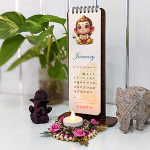 CCrafts Desk Calendar 2025 | Cute Indian Baby Gods Illustrations | Size ...