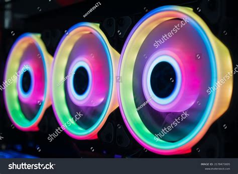 Computer Case Cooling Fan Rgb Lighting Stock Photo 2178473005 ...