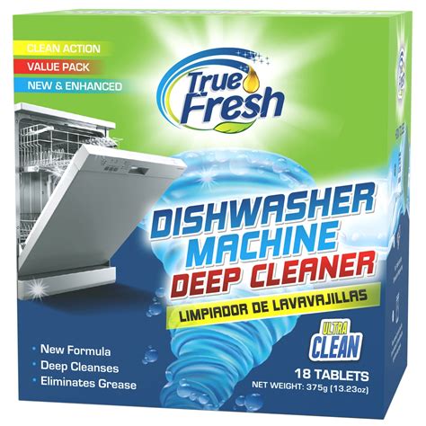True Fresh Dishwasher Cleaner Tablets 18 Pack - Deep Clean Dishwasher ...