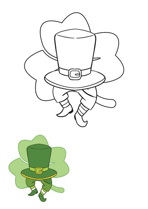Free St. Patrick's Day Color Drawing Template to Edit Online