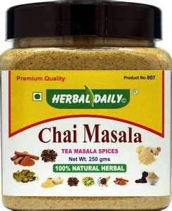 Herbal Daily Chai Masala Premium Tea Masala Spices contains five spice ...