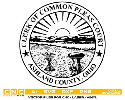 Seal of Clerk of Common Pleas Court, Ashland County, Ohio