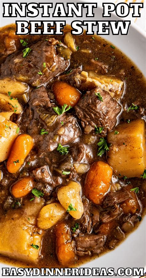 Instant Pot Beef Stew | Tender, Hearty, Savory, and Ready in Minutes ...