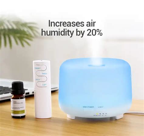 Remote Control Ultrasonic Air Humidifier and Electric Essential Oil di ...