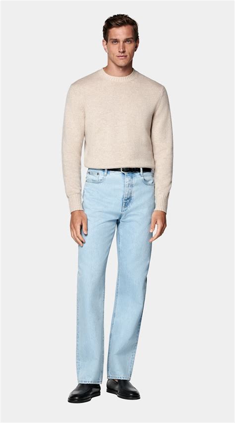 Sand Crewneck in Pure Cashmere | SUITSUPPLY
