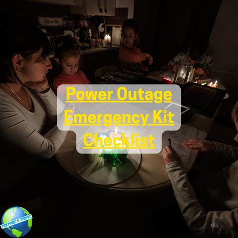 Power Outage Emergency Kit Checklist
