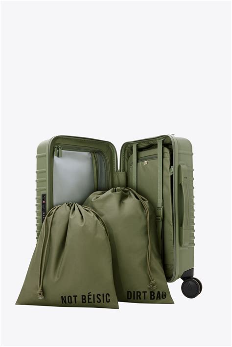 BÉIS 'The Small Carry-On Roller' in Olive - Olive Green Small Carry-On ...