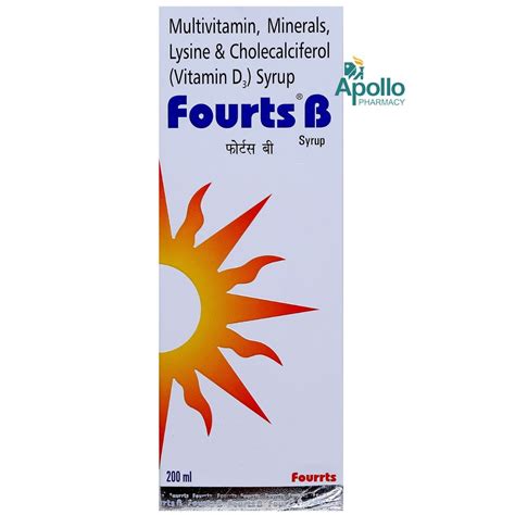 Fourts B Syrup 200 ml Price, Uses, Side Effects, Composition - Apollo ...