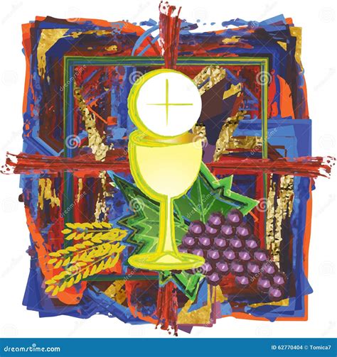 Eucharistic Symbols Bread And Wine