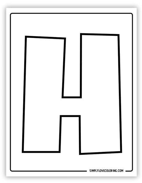 Printable Bubble Letters (Free PDF Printables) - Simply Love Coloring