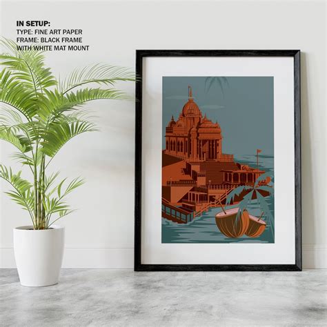 Buy Vintage poster of famous Indian landmark with heritage monument Art ...