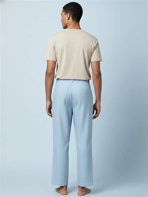 Mars - Blue Pleated Pants