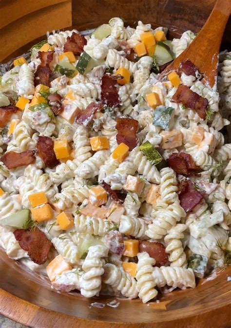 Dill pickle bacon ranch pasta salad – Artofit
