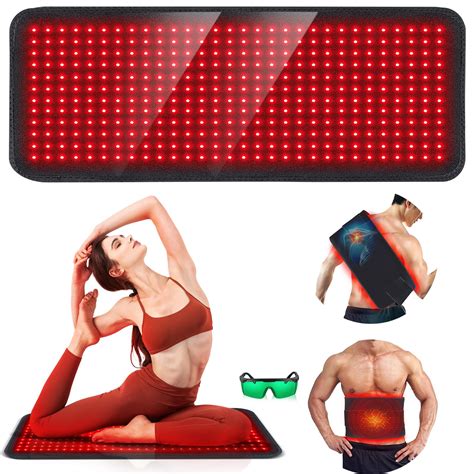Rikimxin Red Light Therapy Mat, 360PCS Large Red Light Therapy Pad for ...