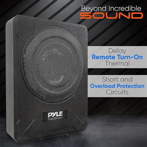 Pyle 8-Inch Low-Profile Amplified Subwoofer System - India | Ubuy