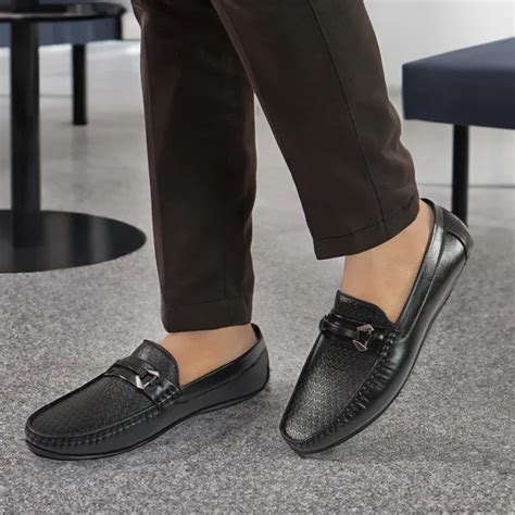 Arber Kenton Black Synthetic Designer Ethnic Wear Loafers For Men Price ...