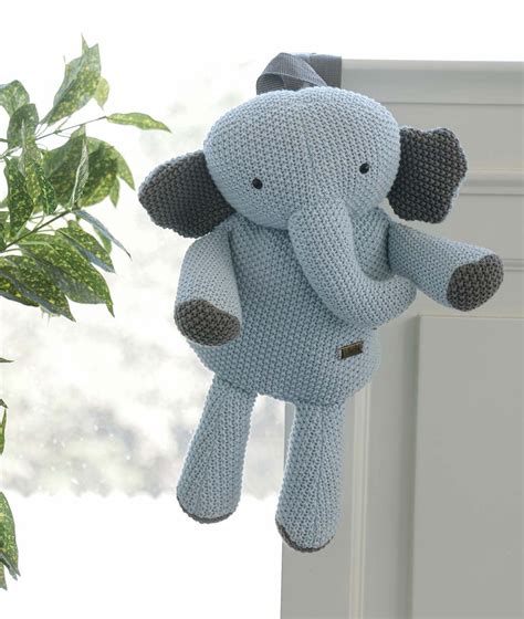 Berry The Elephant - Sky Blue 100% Cotton Knitted Kids bag – Pluchi Online