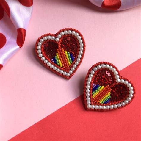 Love is Love Handmade Beaded Earrings – A Little Extra