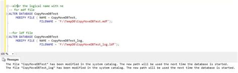 Moving Database Log File SQL 的图像结果