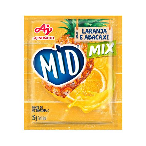 Refresco em Pó Mid Laranja com Abacaxi 25g | Carrefour
