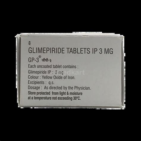 GP 3MG TABLET 10'S Price, Uses, Side Effects & Substitutes | Medkart