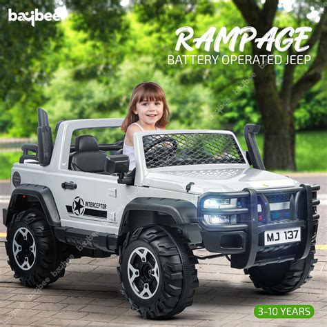 Baybee Rampage Rechargeable Battery Operated Jeep for Kids, Ride on Toy ...