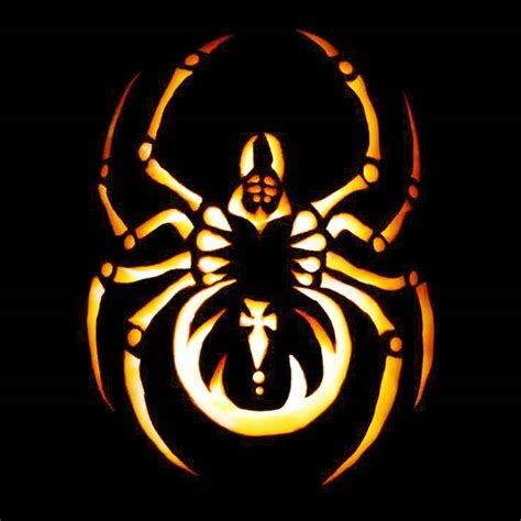 Spider Pumpkin Carving Stencils