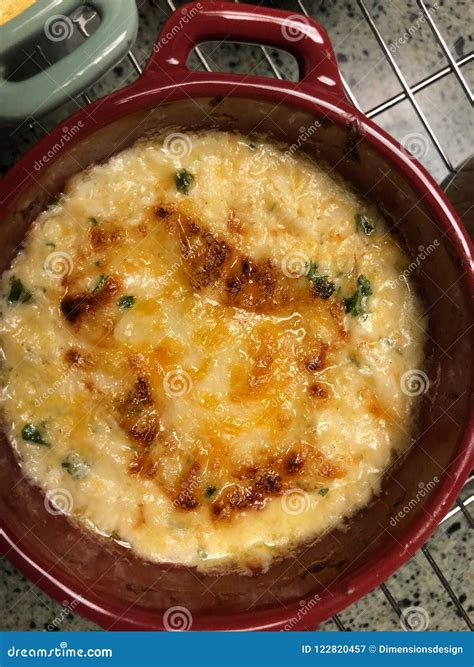 Crab au Gratin stock image. Image of gratin, french - 122820457