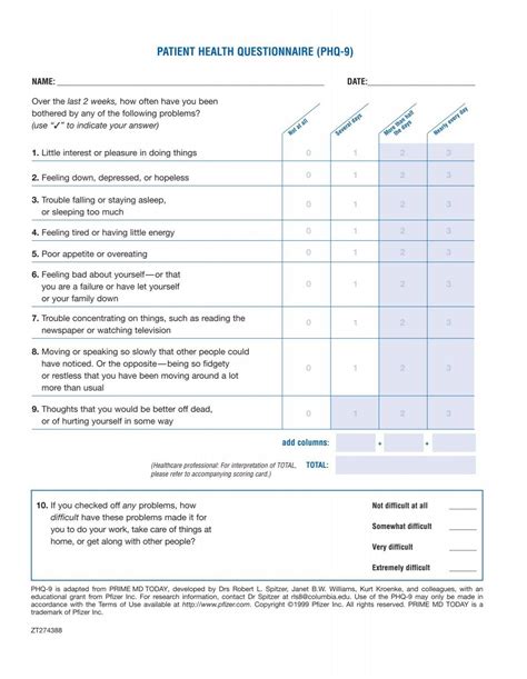 PATIENT HEALTH QUESTIONNAIRE (PHQ-9) - Stepping Up