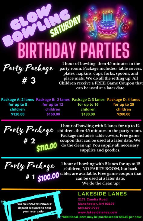 Birthdays – Lakeside Lanes