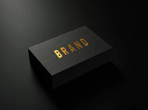 Gold Foil Business Card Design 的图像结果