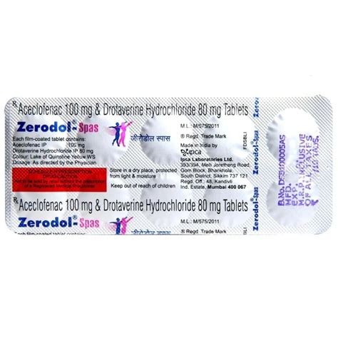 ZERODOL SPAS TAB