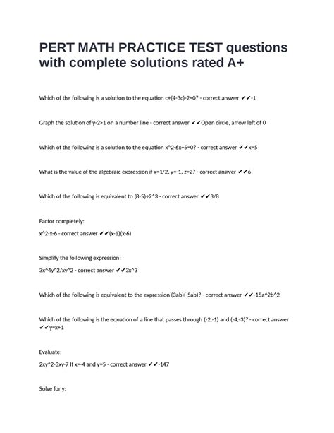 Image result for Pert Practice Questions